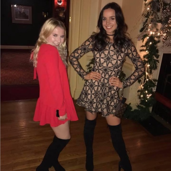 For Love & Lemkns Star Embroidered Lace Dress - Picture 2 of 4